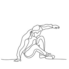 isolated sketch male fell