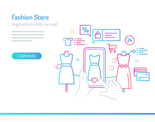 Augmented Reality Concept - Fashion Store
