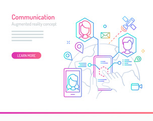 Augmented Reality Concept - Communication