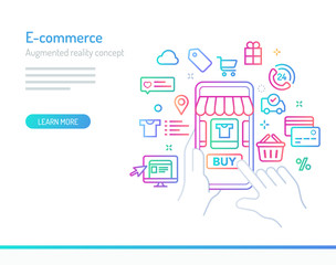 Augmented Reality Concept - E-commerce
