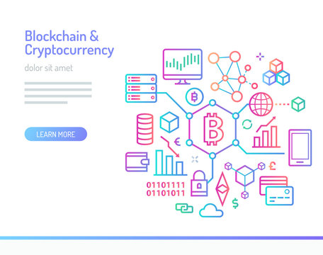 Blockchain and Cryptocurrency Concept