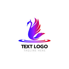 Fototapeta premium bird logo company vector 