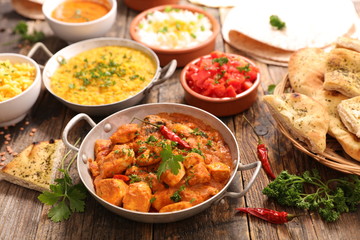 selection of indian food