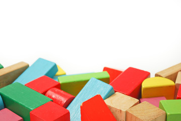 Fototapeta premium Block toys kids game