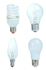 different light bulbs