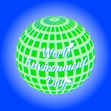 World Environment Day. Text - name of the holiday