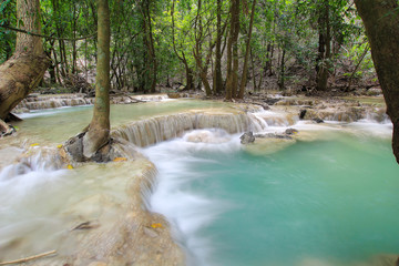 Naklejka premium blue waterfall