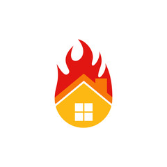 Fire House Logo Icon Design