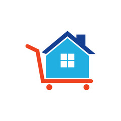Shop House Logo Icon Design