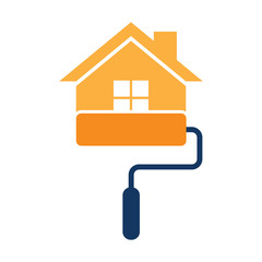 Paint House Logo Icon Design