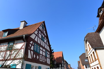 Fachwerkhäuser in der Altstadt von Heusenstamm 