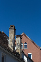 rooftop with antenna