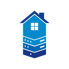 Server House Logo Icon Design