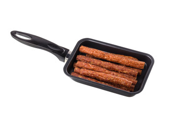 Pounded pork Bar, Dry pork Bar isolated on a white background