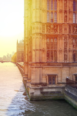 Closed Up of The Palace of Westminster