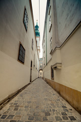 Obraz premium Die bekannte Schönlaterngasse in Wien, Österreich