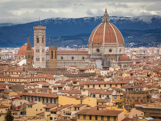 Fototapeta na wymiar The Cattedrale di Santa Maria del Fiore - Florence cathedral