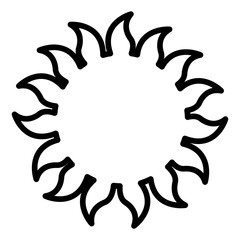 sun summer climate tropical concept vector illustration