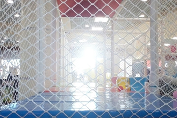 Game room behind the grid