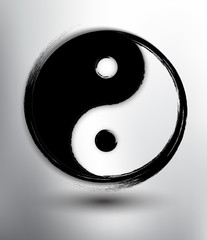 Yin Yang Symbol. Sacred geometry. Vector illustration. Eps10.