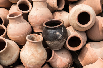 old clay pots