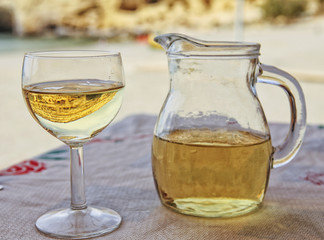 Greek white wine