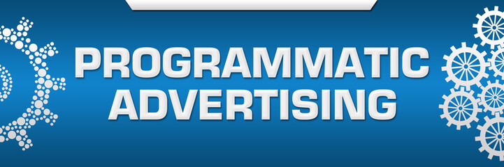 Programmatic Advertising Blue Both Side Gears 