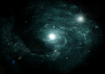 galaxy in a free space
