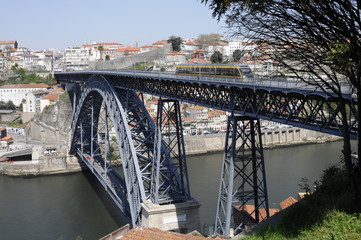 Brücke Ponte de D. Luis I., Brücke über den Douro, Porto, Nordportugal, Portugal, Europa