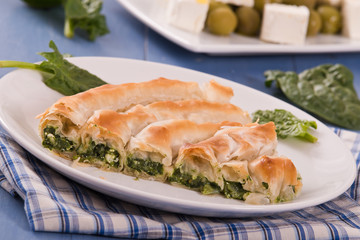Greek spinach pie. 