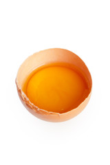 egg on white background