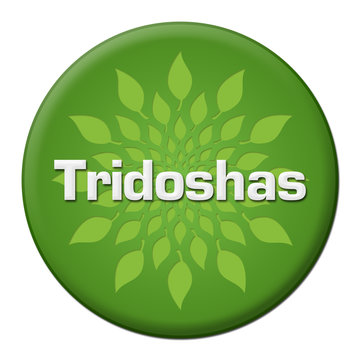 Tridoshas Green Leaves Circle Badge Style 