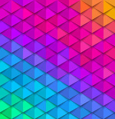 Abstract multicolored background. Paper colorful squama. Vector illustration.