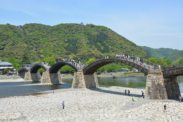 Kintaikyo-Brücke, Präfektur Yamaguchi, Iwakuni
