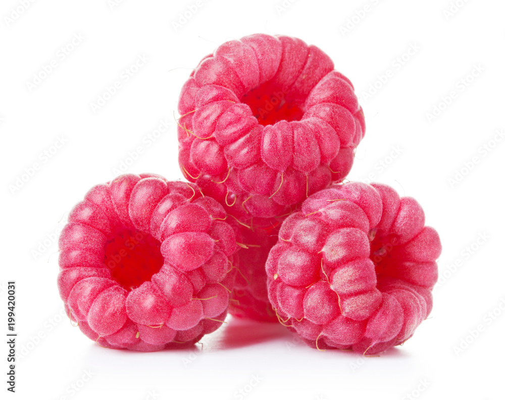 Canvas Prints raspberries isolated on white background - Canvas Prints