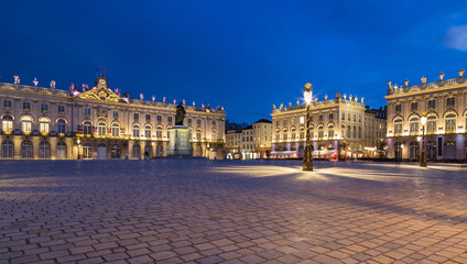 Fototapeta na wymiar Place Stanislas Nancy Frankreich bei Nacht