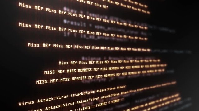 Virus Code Running Down in Terminal