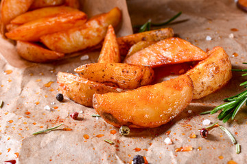 rosemary Potato wedges from the oven