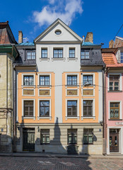Obraz premium Riga, Latvia historical apartment buildings from the beginning of 20th century