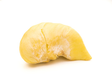 Durian , King of all fruits isolated on white.