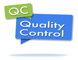 QC initials in colored bubbles