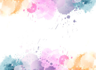 Waterocolor splash banner