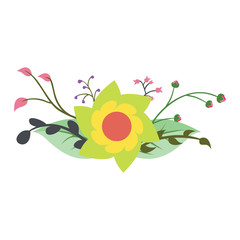 Floral Decoration Element