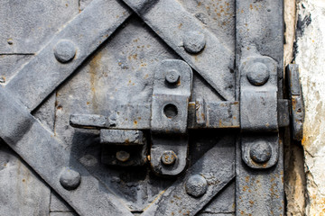 The Texture Of The Old Rusty Metal Plate