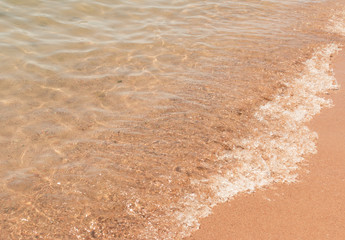 water in the sand