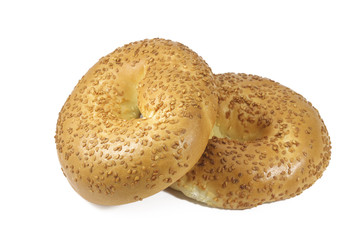 Bakery buns with sesame seeds