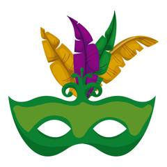 Obraz premium carnival mask with feathers