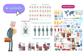 Character constructor. European Businessman