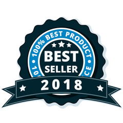 Best Seller 2018 label illustration