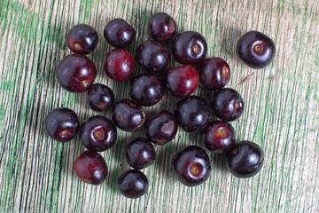 small sweet capulin cherries in Ecuador